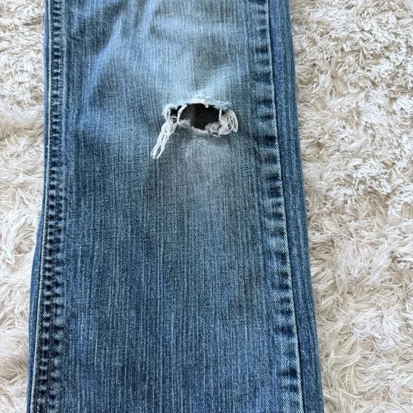 The Limited Midrise Bootcut Flared Jeans Size 8R Distressed Medium Wash - Picture 3 of 11